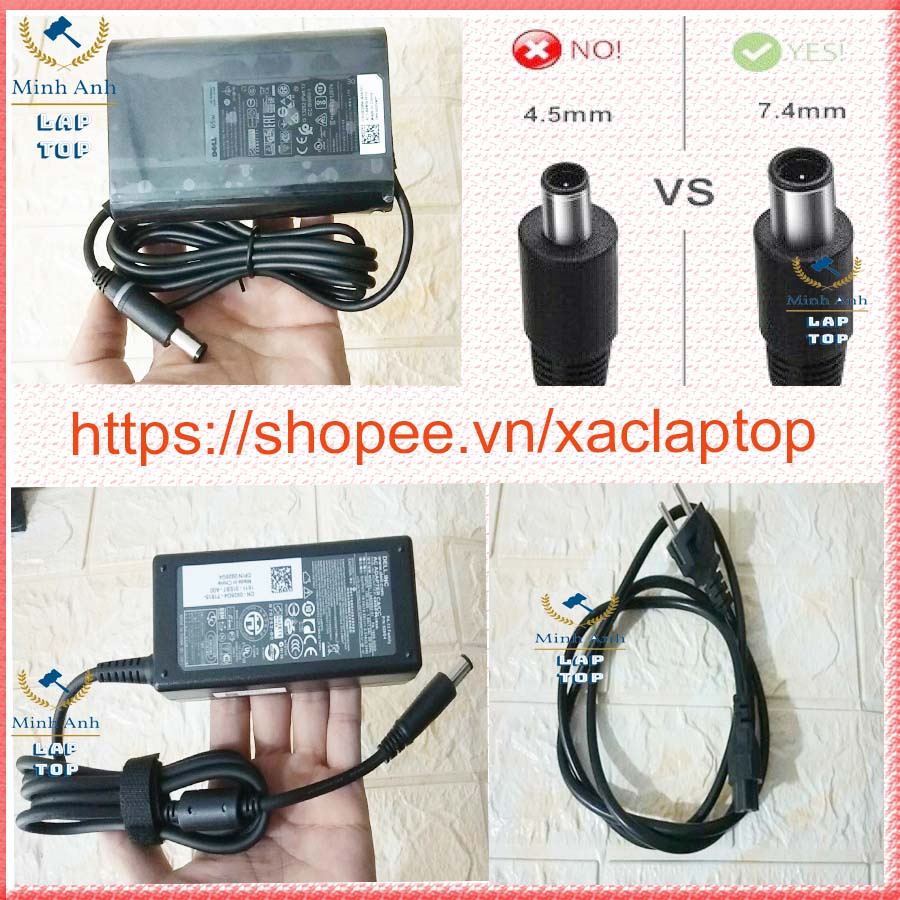 Sạc Laptop Dell Oval 19.5V 3.34A 65W đầu chân kim to 7.4*5.0mm ( Dell ...