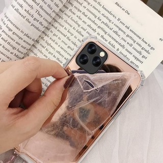 Sang Trọng Ốp Điện Thoại tpu Chống Sốc Có Gương Trang Điểm Cho iphone 15 14 13 12 pro max 13 14 pro