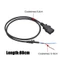 TOPTOOLCX E-Bike Motor Cable Bộ sạc dây nguồn màu đen cho phụ kiện xe đạp điện
