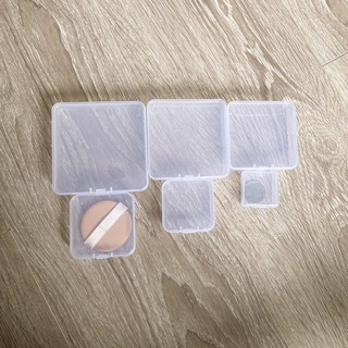 Empty Plastic Clear Mini Empty Square Small Boxes Jewelry Ear Plugs Container Nail Art Colorful Decor Diamond Storage Case
