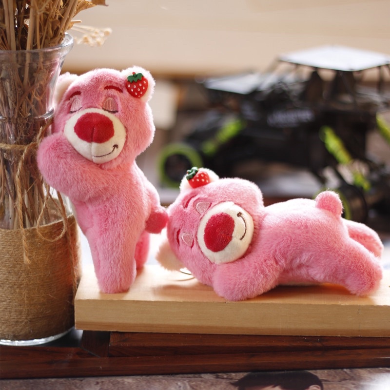 Looking for a cute and cuddly accessory to add to your keychain? Look no further than this adorable stuffed bear keychain with soft and plush stuffing that makes it perfect for cuddling. The cute and lively features of this little bear will make you smile and feel good every time you see it. Click now to see this lovable keychain!