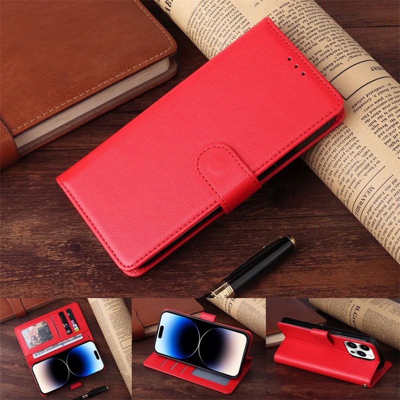 Dành Cho Iphone 11 13 Mini Pro Max Flip Leather Case Business Stand Khe Cắm Thẻ Dây Đeo