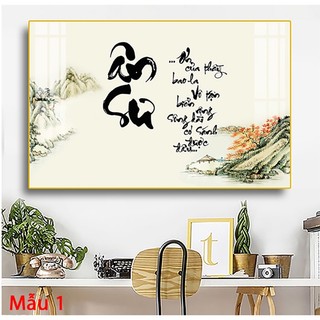 Tranh Treo Tường Tri Ân Thầy Cô 20/11 - Chữ Thư Pháp Công Ơn Thầy Cô Laminate Tráng Gương