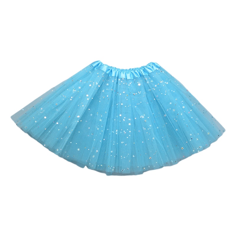 Innlike1 Trẻ Em Trẻ Em Bé Gái Sáng Bóng Kim Sa Lấp Lánh Váy Ba Lê Lưới Co Giãn Váy Tutu Tập Thể Dục Nhảy Múa Váy Công Chúa Pett