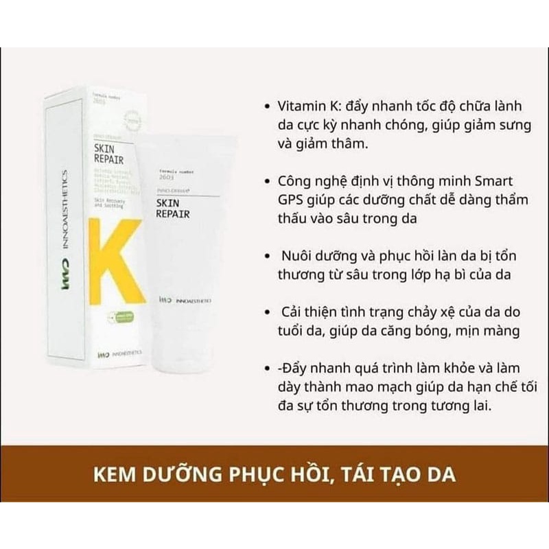 Kem dưỡng phục hồi da khẩn cấp Innoaesthetics Inno-Derma Skin repair ...