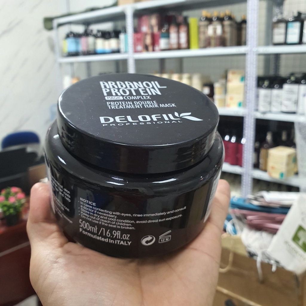 Kem Ủ Tóc Delofil Collagen Argan Oil Protein Magic Complex 500ml | Dưỡng Tóc Mềm Mượt, Hỗ Trợ Phục Hồi Tóc Khô Xơ.