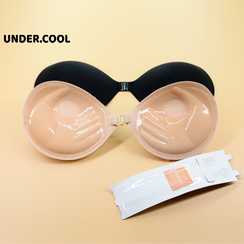 Áo Dán Ngực UNDERCOOL Nữ Áo Cài Trước Tạo Khe Mút Dày 3cm - Kèm Dây Trong Chống Tụt DT07
