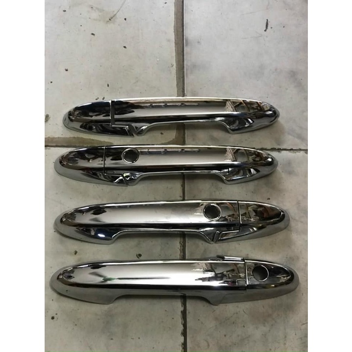 Ốp tay nắm cửa, hõm cửa xe Honda City 2021-2023, Chất liệu nhựa Carbon và nhựa ABS mạ crom