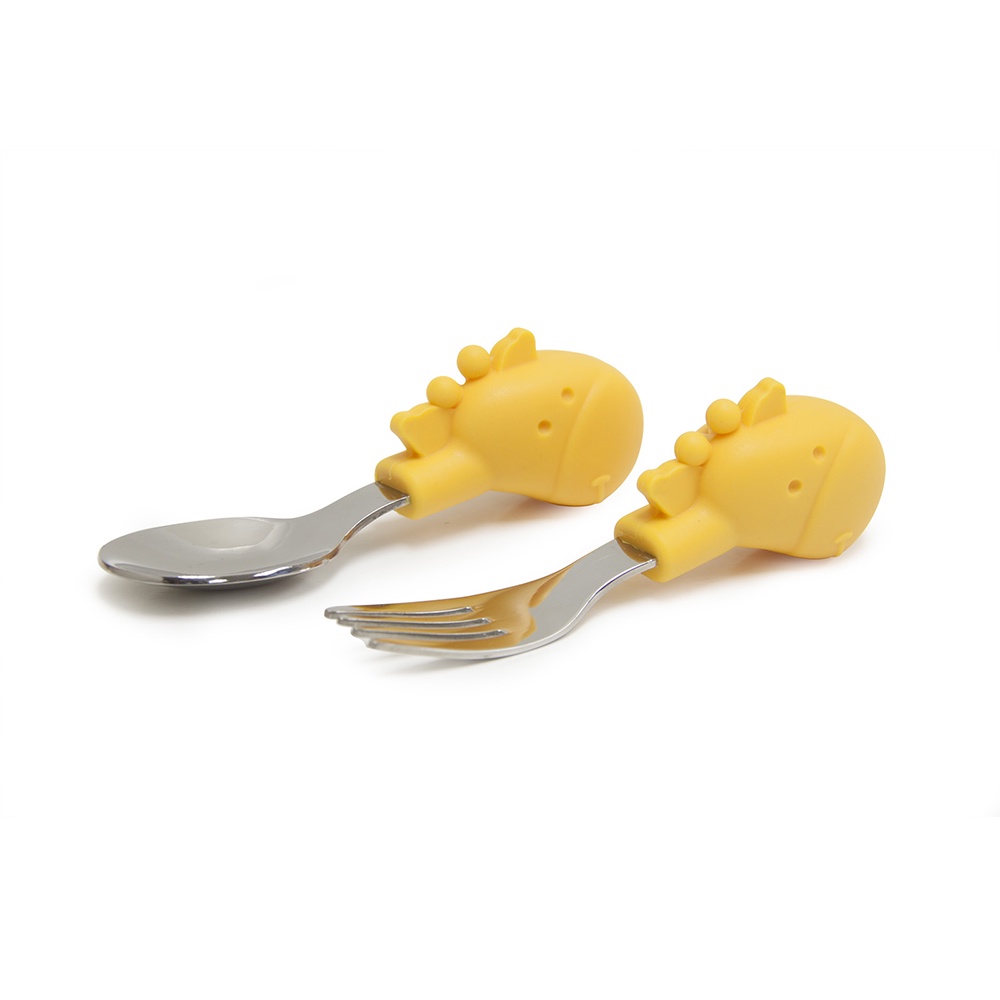 Ảnh Bộ thìa nĩa tập ăn cho bé Palm Grasp Marcus & Marcus, từ 18 tháng - Lola 2