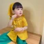 Bộ bà ba mẫu mới từ Bộ quần áo bà ba vải gấm lụa cho bé gái TB12