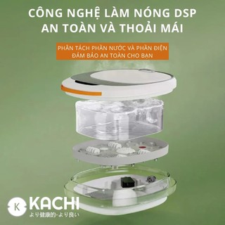 Bồn ngâm chân massage nhiệt hồng ngoại xếp gọn Kachi MK344