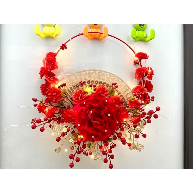 vòng hoa đào đông trang trí tết | Shopee Việt Nam
