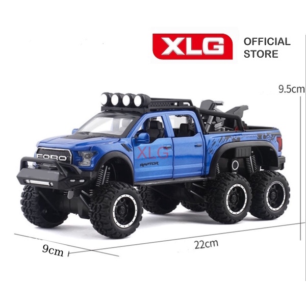 Ảnh Mô hình xe bán tải Ford Raptor F150 cao cấp tỷ lệ 1:24 dài 22 cm 2