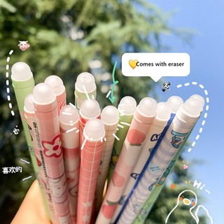 Set 6 Bút Mực Gel Ngòi 0.5mm Họa Tiết Hoạt Hình Dễ Thương