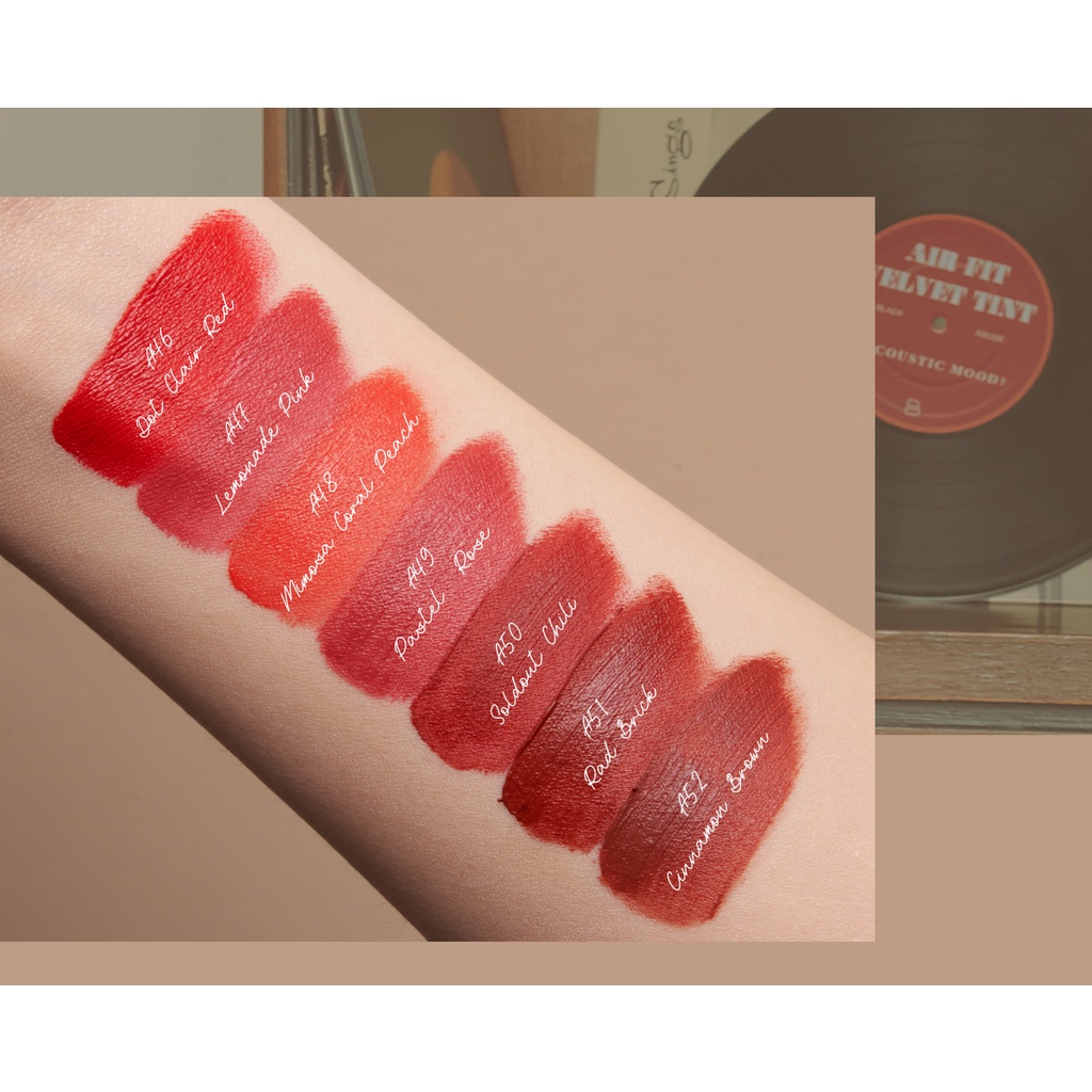Ảnh Son Kem Black Rouge Air Fit Velvet Tint Ver 9 Acoustic Mood 36,7g 3