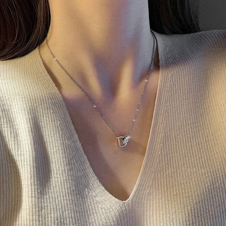 Dây chuyền nữ LAMY D-shaped Necklace Silver 6037