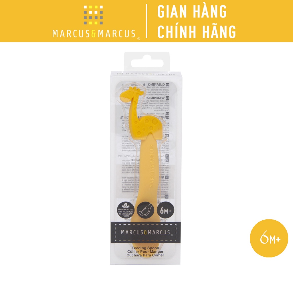Ảnh Thìa ăn dặm silicon cho bé Marcus & Marcus, từ 6 tháng - Lola 1