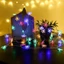 Dây Led, Dây Đèn Led Kim Cương Cuộn 40M Chống Nước, Led Bi Bọt Dùng Trang Trí Ngoài Trời Noel, Tết Đón Xuân 2025