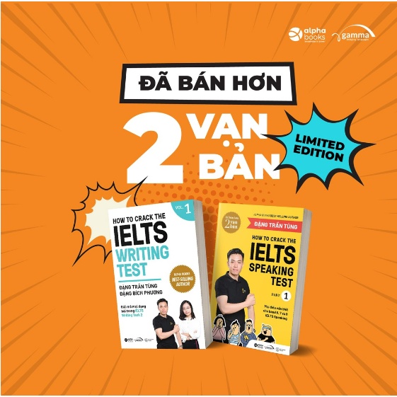 Sách - Combo How To Crack The Ielts Speaking + Writing Test - Vol1 (Bộ 2 Cuốn) - Gamma