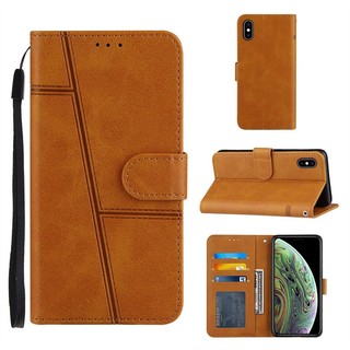 Dành Cho iPhone 6 6s 7 8 Plus X Xs XR Se2 11 Pro Max SE3 Da Folio Cổ Điển Ví Đứng Đựng Thẻ Flip Case