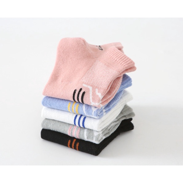 Vớ Tất cotton Nữ cổ thấp 5 màu phong cách trẻ trung và năng động.