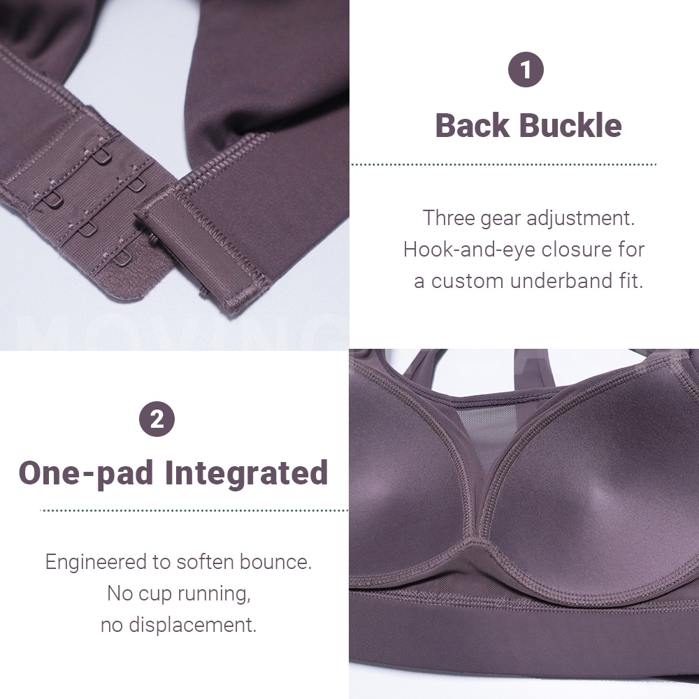 Ảnh MOVING PEACH Áo bra tập gym Ngực Thể Thao Thoáng Khí đồ tập yoga nữ GBB 2