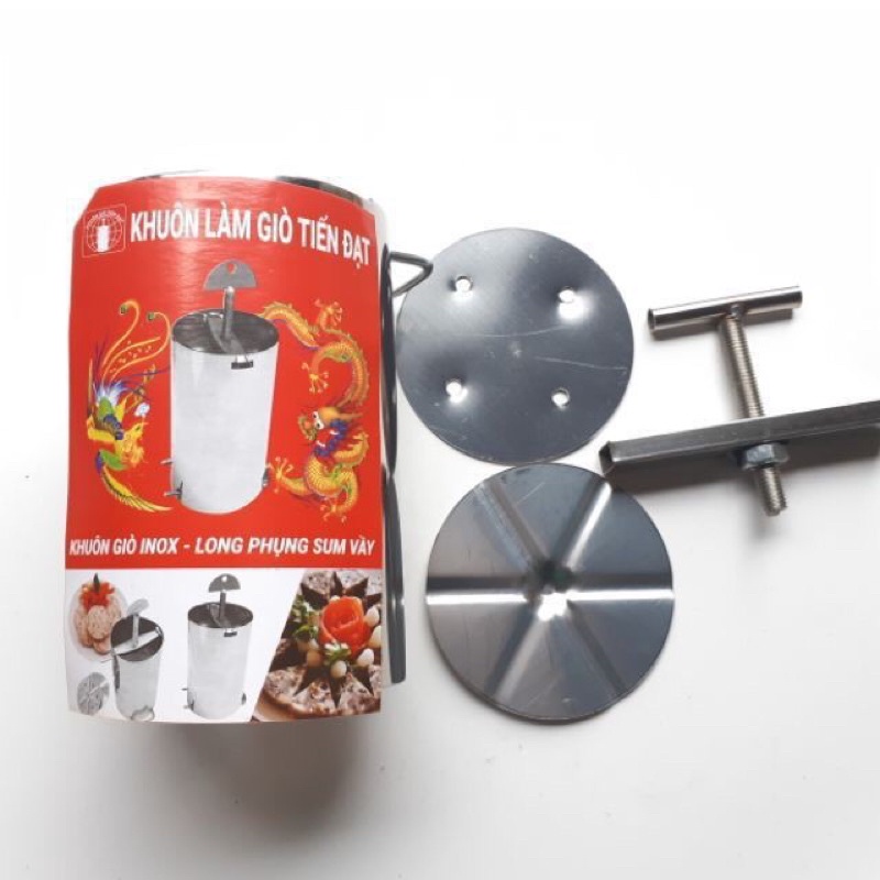 KHUÔN LÀM GIÒ INOX LOẠI 1KG, 2KG Khuôn Ép Giò Xào,Giò Thủ,Chả Lụa Đón Tết Nguyên Đán