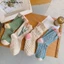 Đôi Tất Chân Cotton Trang Trí Hoa Thời Trang Hàn Quốc Cho Nữ