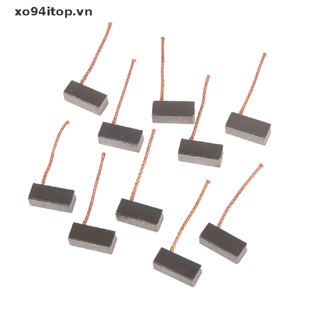 Set 10 Chổi Than 8 * 9 * 20mm Cho Quạt Thổi Khí Xe Hơi