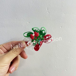 Set 180 Dây Buộc Tóc Cao Su Phong Cách Giáng Sinh Đáng Yêu Cho Bé