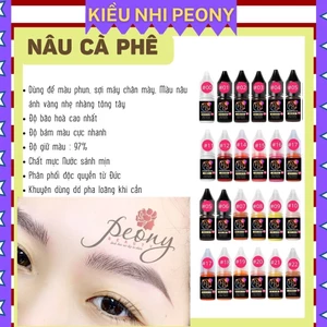 Mực phun xăm Hữu Cơ, NÂU CÀ PHÊ và 20 màu Mực Nước phun xăm Thẩm Mỹ