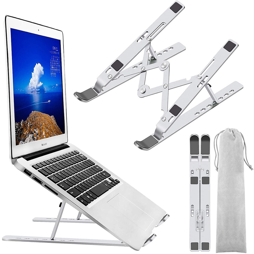 Ảnh Giá đỡ Laptop, macbook, ipad tản nhiệt Rhino KLL101 máy tính hợp kim nhôm cao cấp, gấp gọn 2