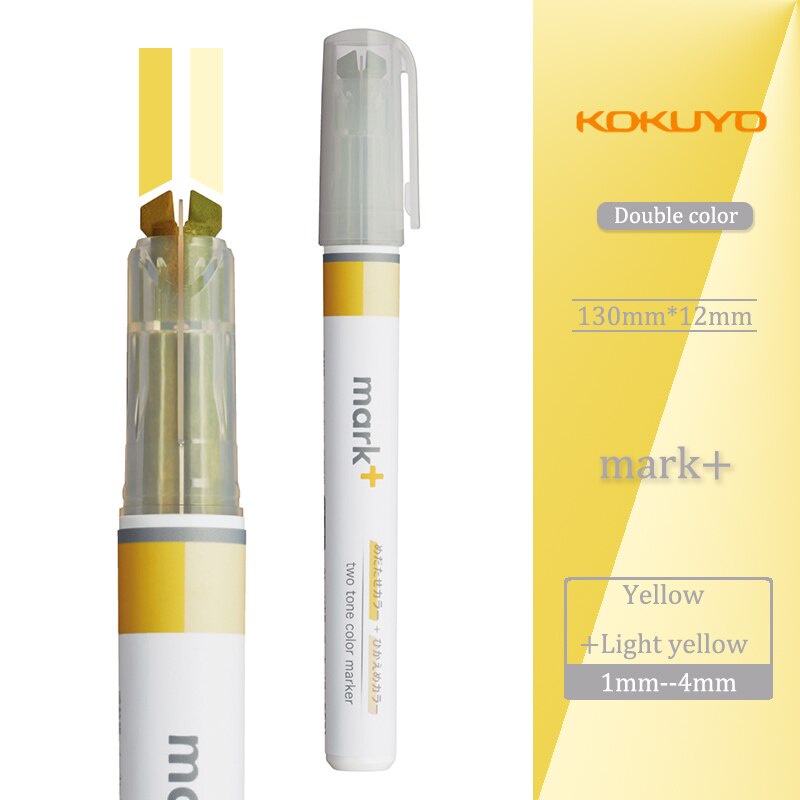 Bút Highlight Đánh Dấu 2 Tone mầu Kokuyo Mark+ | Shopee Việt Nam