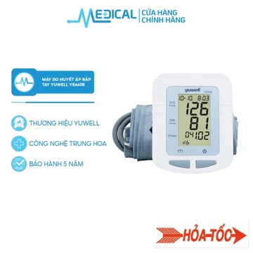[Hoả Tốc HCM ] Máy đo huyết áp bắp tay YUWELL YE660B bảo hành 5 năm chính hãng - MEDICAL