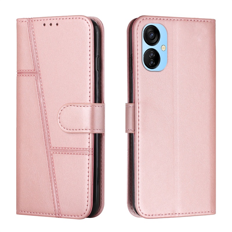 Dành Cho Tecno Camon 17 17P 18 18P 19 19P Pro NEO Spark 9T 9pro Flip Case Da Folio Cổ Điển Ví Đứng Thẻ Bao