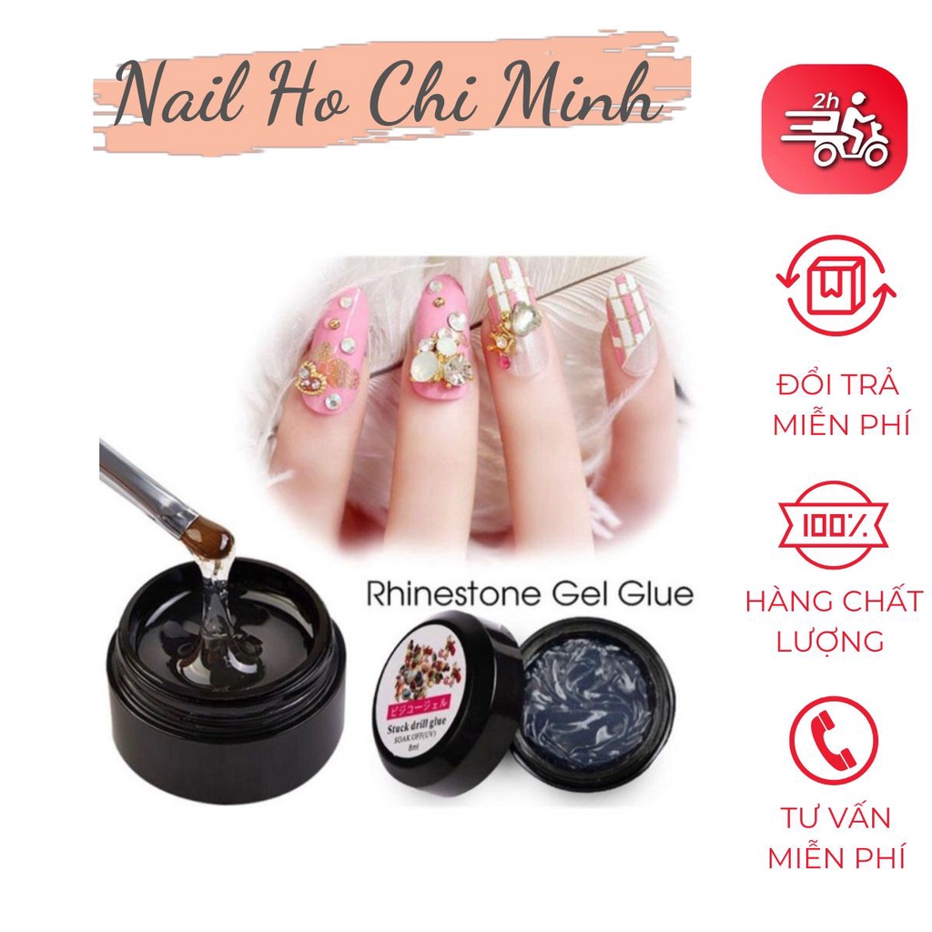 [GIÁ TÔT] Gel đính đá chính hãng chất đậm đặc 8ml chuyên dụng làm nail