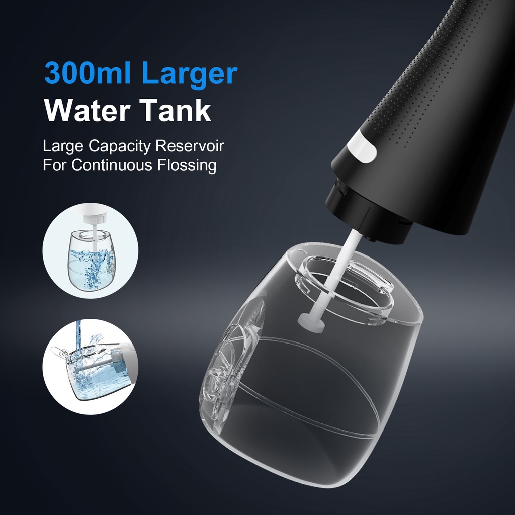 Ảnh Máy tăm nước cầm tay FAIRYWILL có 5 đầu vòi thay thế với bể nước dung tích 300ml 3