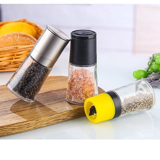 Dụng Cụ Đựng Và Xay Tiêu  xay muối hôt bằng tay mini   -   Lọ đựng tiêu xay tiêu inox 304 cao cấp