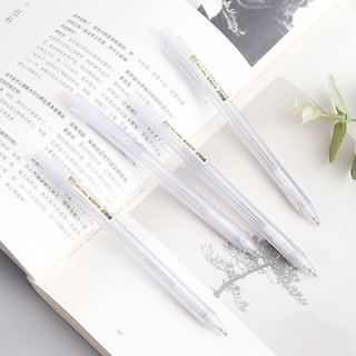 Bút Chì Bấm Tự Động HB 0.5 / 0.7mm Trong Suốt Thiết Kế Đơn Giản Cho Học Sinh