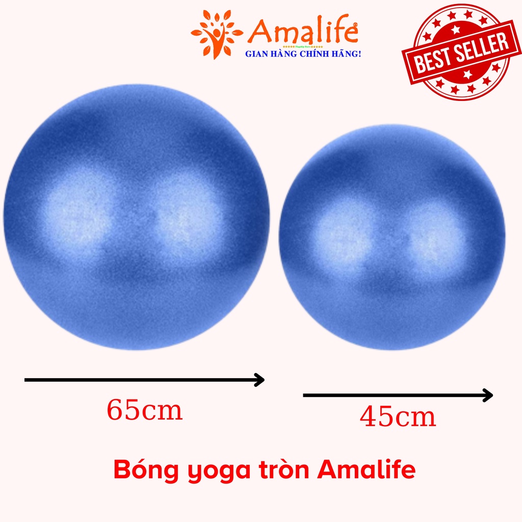 Ảnh Bóng Tập Yoga Tròn Cỡ Lớn 65cm Cao Cấp Tập Kegel Tập Gym Tập Bơi Chính Hãng Amalife Chọn Màu 3