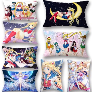 Anime Phổ Biến Nhật Bản Thủy Thủ Mặt Trăng Quà Tặng Sinh Nhật Xe Cusion Một Mặt In Hình Chữ Nhật Polyester Phòng Ngủ Sofa Trang Trí Nhà Gối (Không Có Lõi Gối)
