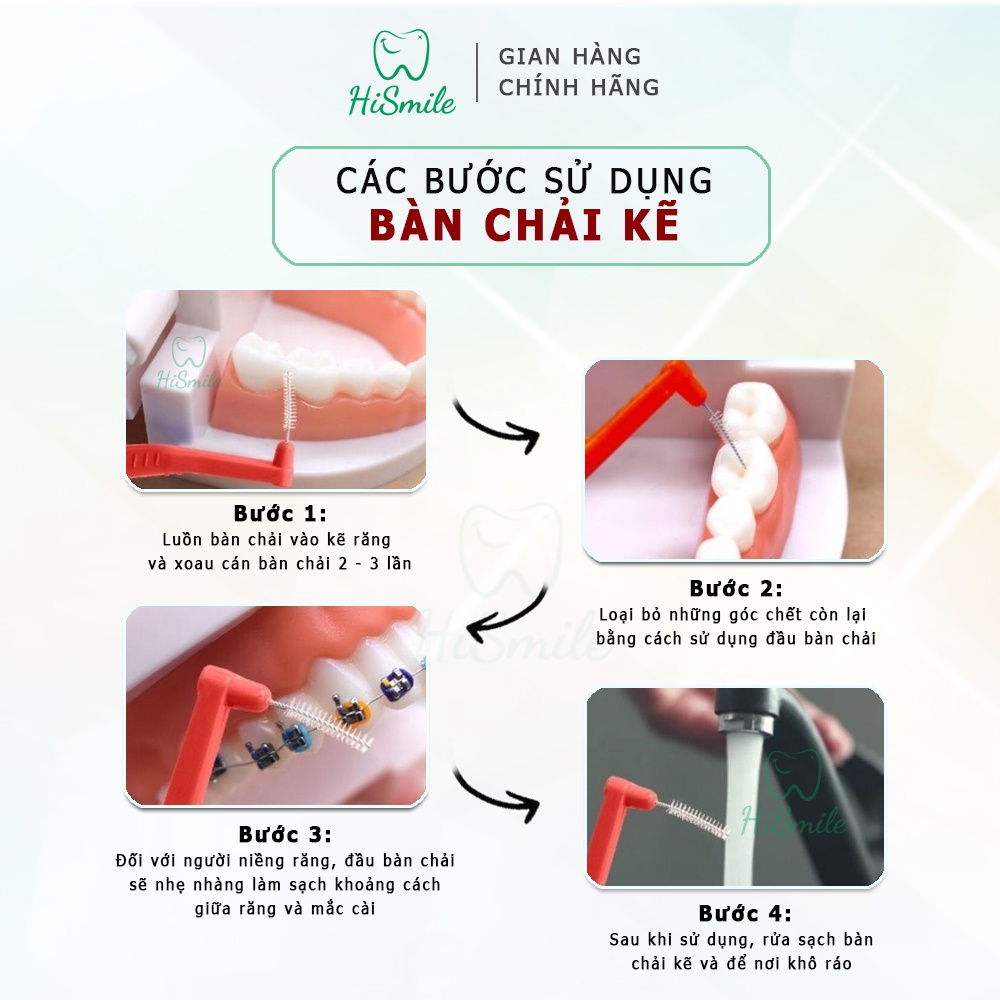 Ảnh Bàn chải kẽ răng Asahi dạng chữ L hàng chính hãng Okamura 1