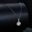 Vòng cổ Bamoer VVS1 bằng bạc 925 đính đá carat moissanite cao cấp thích hợp làm quà tặng cho nam và nữ MSN007