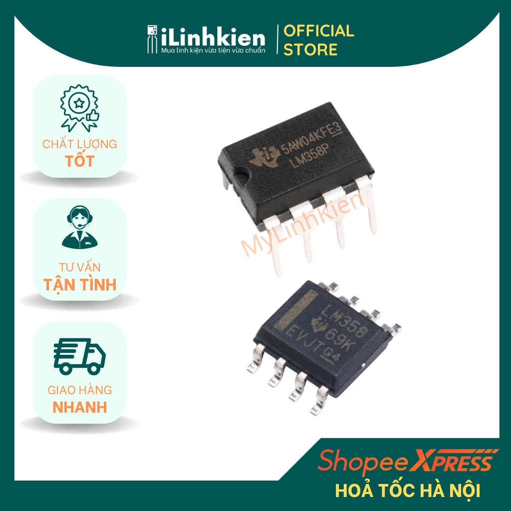 LM358 LM358P LM358DR IC so sánh chất lượng cao. | Shopee Việt Nam