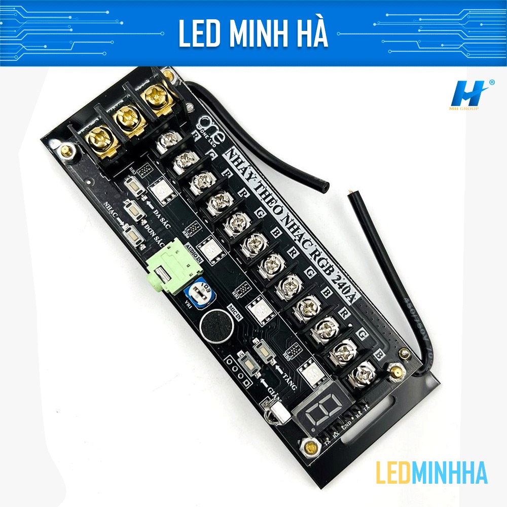 Mạch điều khiển led RGB loại 240A, mạch led 7 màu RGB, mạch ddieuf ...