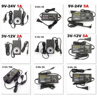 Bộ chuyển đổi nguồn điện có thể điều chỉnh đa năng bộ sạc 9v 24v 3v-12v 1a 2a 3a 5a ac 110v 220v sang dc 12v 9v 24v 8 / 10pin đầu nối dc fvn