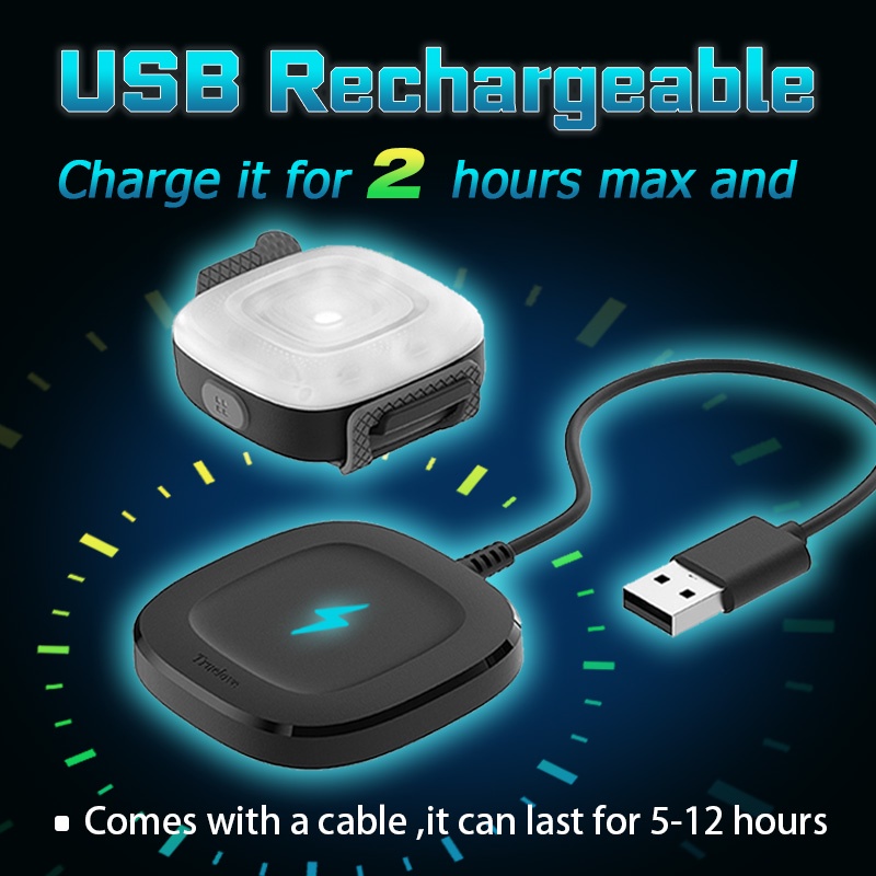 Truelove Chó Đèn LED USB Sạc Chống Thấm Nước Chó Thú Cưng Thẻ Cho Đi Đêm Sáng Tầm Nhìn Cao Phát Sáng Gắn Vào Cổ Dây Xích Chống Mất