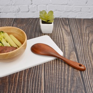 Muỗng vá canh gỗ, muôi canh gỗ miệng bầu MYCOOK an toàn xào nấu