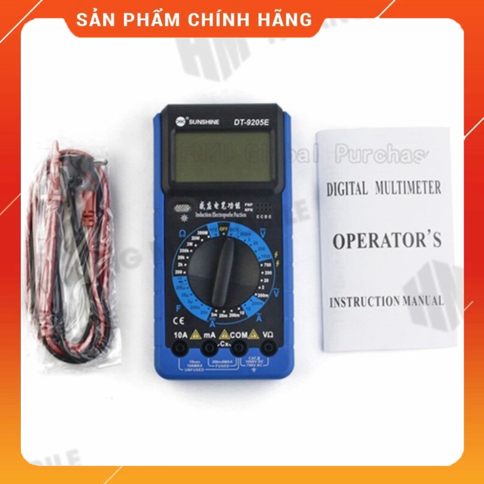 Đồng hồ vạn năng SUNSHINE DT-9205E cầm tay đa năng