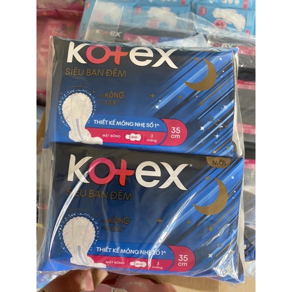 Băng vệ sinh Kotex Style ban đêm 3 miếng x 35cm